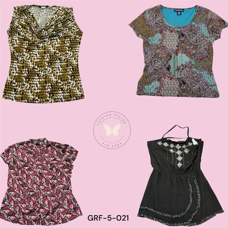 Maglietta in poliestere stampata Y2K Fashion – Blusa morbida e traspirante (GRF-5-021)