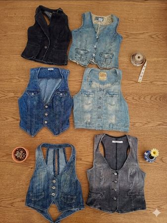 Vintage Denim Vest Collection – Premium Quality Denim Waistcoats
 (WC-04)