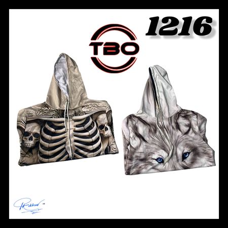 HDR Printed Hooded (unbranded) #1217.