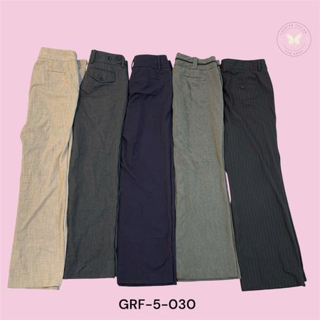 Women’s Y2K Low Rise Straight Leg Office Pants – Tailored Fit (GRF-5-030)