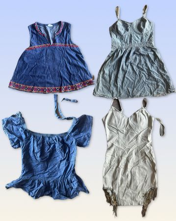 Tops en mélange denim 11 pièces