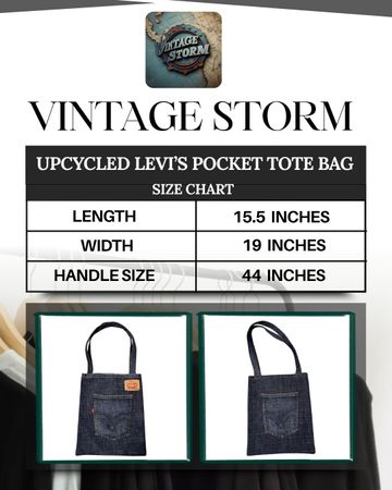 Upcycled Levi’s Pocket Tote Bag