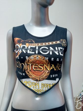 Upcycled Music Bandana Hem Tops
