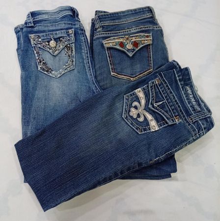 CR8192 Y2K Flare & Straight Jeans