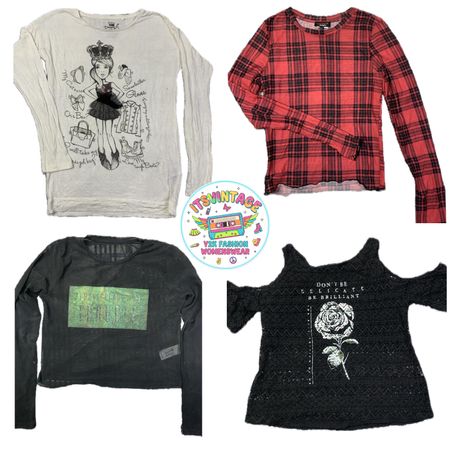 Y2k blouse tops