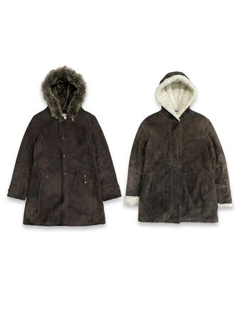 (FV-1380) Y2K Fur Hoodie Afghan coats