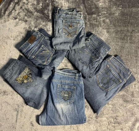 Retro Flared Denim Pants – Street Style