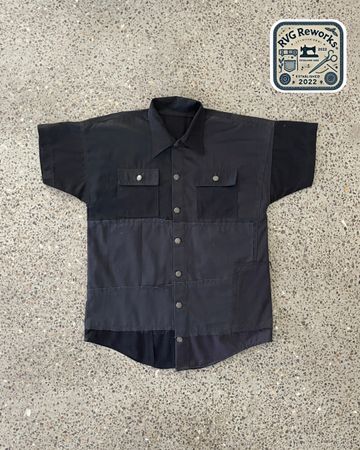 Upcycled Panel Utility Shirt