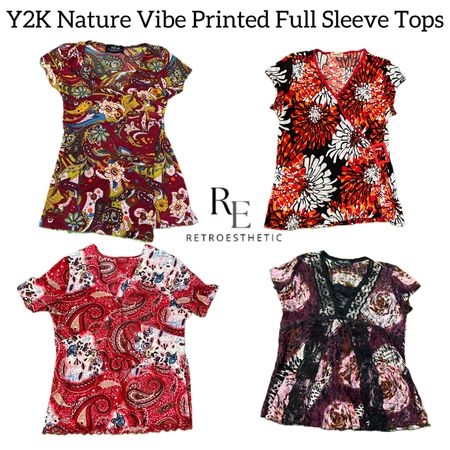 Y2K Nature Vibe Printed Tank Tops RE-3170