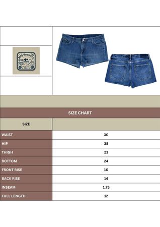 Upcycled Laser Printed Denim Micro Shorts