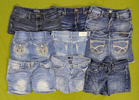 💥 RV3350 Y2K Denim Mini Shorts