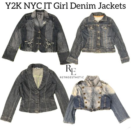 Y2K NYC IT Girl Denim Jackets RE-3158