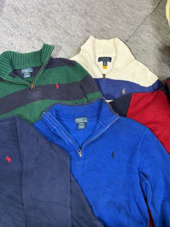 Suéter Ralph Lauren para niños tamaño 1/4 zip 10-12, 12-14