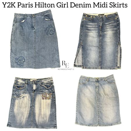 Y2K Paris Hilton Girl Midi Skirts RE-3144