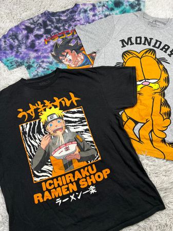 Cartoon print t-shirts
