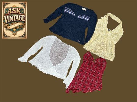Y2K tops and camisoles