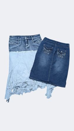 Y2k 90s denim skirts