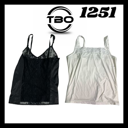 Y2k lace trim cami Tops #1251.