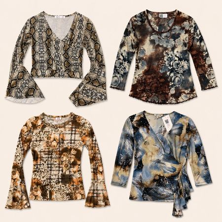Y2k Chic Long Sleeves Tops
