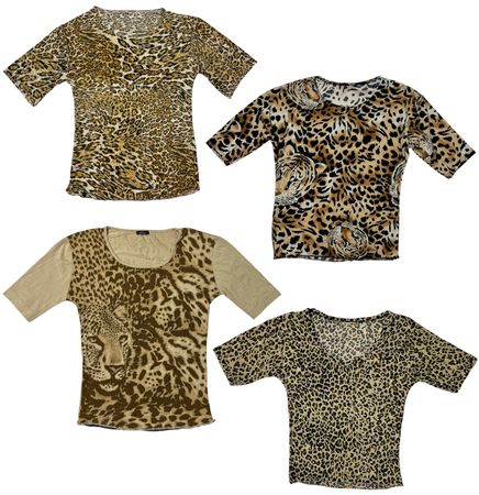 Animal Print x Y2K Top: RE-040