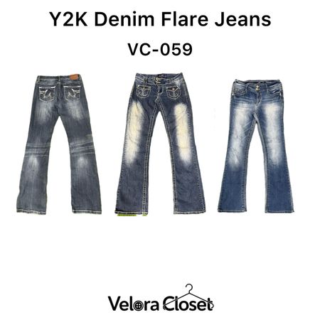 Y2K Denim Flare Jeans
