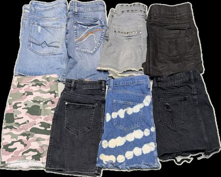 DENIM AAYMEN AND OTHER MIX BRANDS MINI SKIRTS (ID 009)