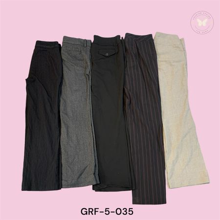 Women’s Y2K Low Rise Wide Leg Office Pants (GRF-5-036)