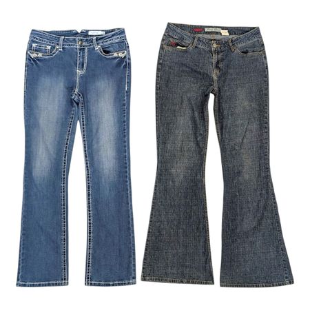 Y2K Embroidered Flare Jeans