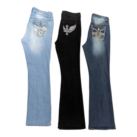 Y2K Embellished Flare jeans