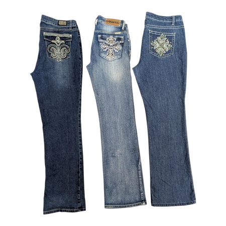 Y2K Embellished Flare jeans