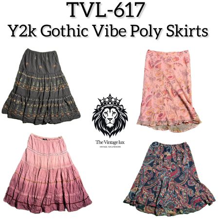 Y2K Gothic Vibes Poly Skirts (TVL-617)