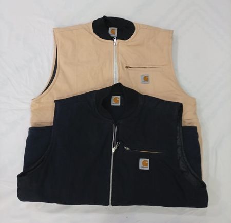 CR8216 Upcycled Carhartt Vest Jackets