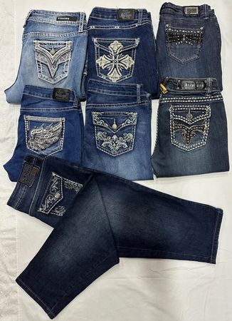 Y2K mix brand capri jeans 3/4 B # 51