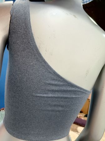 Upcycled Ralph Lauren One-Shoulder Crop Top