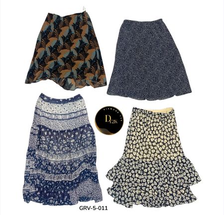 Y2K Poly Skirt – Vintage Printed Retro Aesthetic Mini Skirt (GRV-5-011)