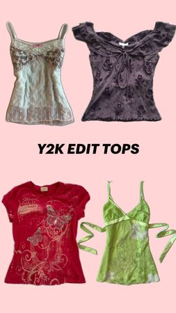 Y2K Edit Tops #050726
