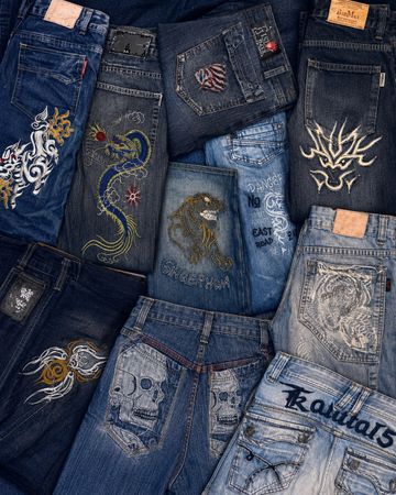 Rare Japanese Tattoo Denim 🔥