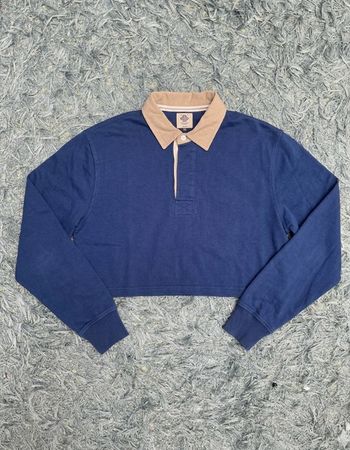 Upcycle Rugby Crop Top (DV -05)