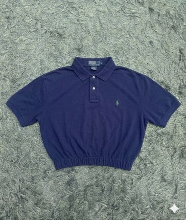 Upcycle Ralph Lauren Crop T Shirt (Dv -05)