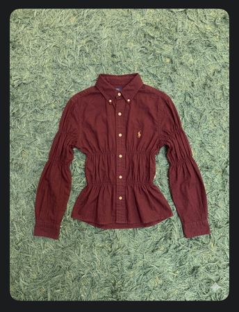 Upcycle Ralph Lauren Shirred Corset Shirt (Dv -05)