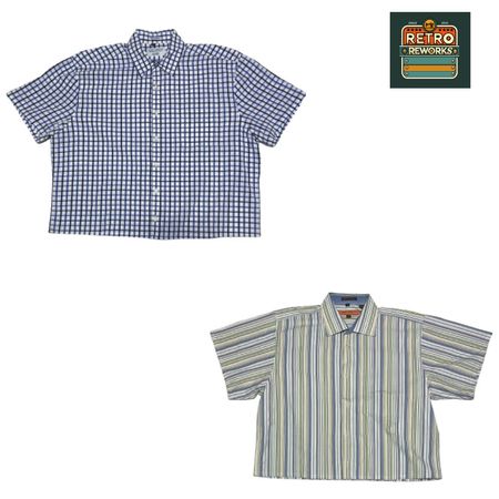 Upcycled Crop Boxy Shirt