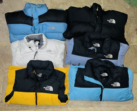 The Northface puffer jackets