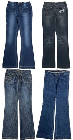 Early 2000s Pop Culture x Y2K Flare Jeans: TT-253
