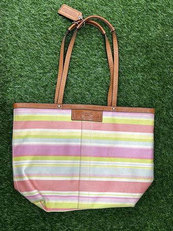 Colourful coach bag
