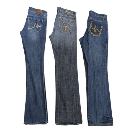 Y2K Embroidered Flare low Rise Jeans