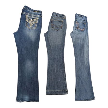 Jeans évasés ornés Y2K