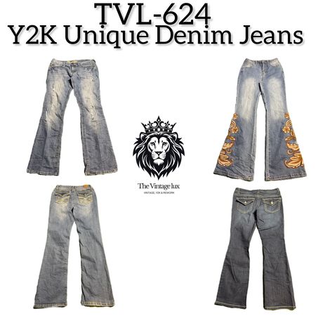 Y2K Unique Denim Jeans (TVL-624)