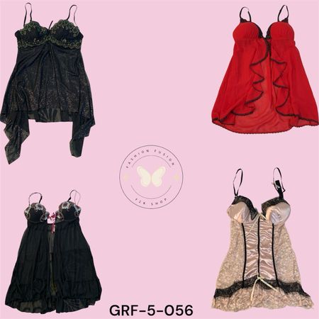Soft Girl Black Y2K Babydoll Dress (GRF-5-058)