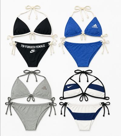 cr8255 Upcycled Mixed Branded Bikini Sets