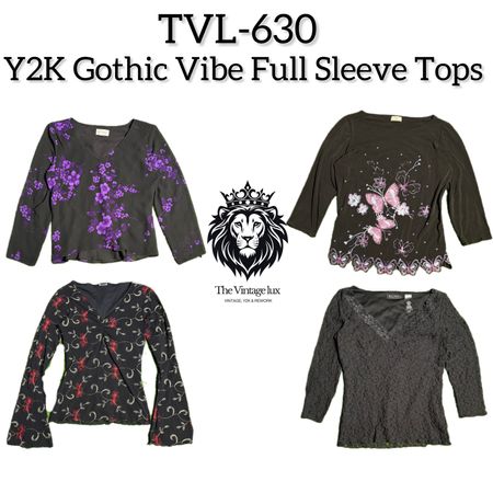 Y2K Gothic Vibes  Full Sleeve Tops (TVL-630)